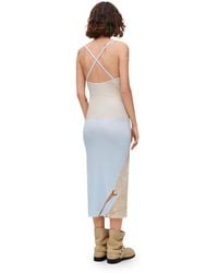 Loewe - Luxury Strappy Dress In Cotton Blend - Lyst