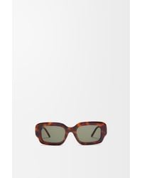 Loewe - Rectangular Slim Sunglasses - Lyst
