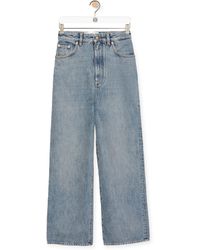 Loewe - High Waisted Jeans In Denim - Lyst