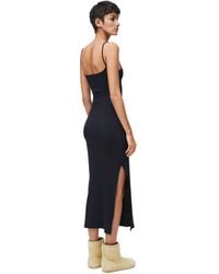 Loewe - Anagram Strappy Dress In Cotton - Lyst