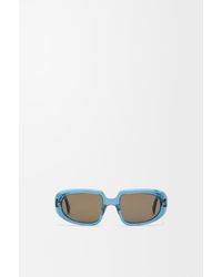 Loewe - Mini Anagram Steps Rectangular Sunglasses For - Lyst