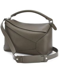 Loewe - Large Puzzle Bag In Grained Calfskin - Lyst