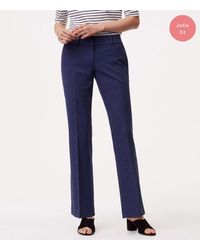 LOFT Tall Trousers In Custom Stretch In Curvy Fit - Blue