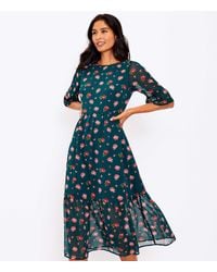 loft striped maxi dress