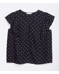 dotted wrap skirt flutter dress