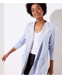 LOFT Reversible Coatigan - Blue