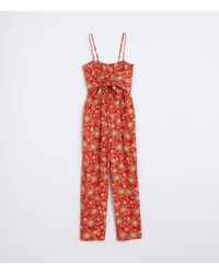 loft red jumpsuit