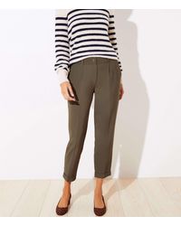 LOFT Slim Trousers With Stretch Waist - Multicolour