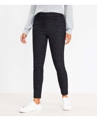 LOFT Petite Sutton Skinny Pants In Texture in Grey Womens Clothing Trousers Slacks and Chinos Skinny trousers 