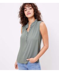 loft sleeveless tops