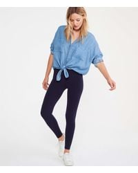 LOFT Lou & Grey Cosy Flipside Leggings - Blue