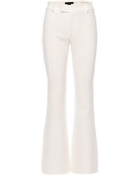 Smythe Bootcut Wool Blend Trousers - White
