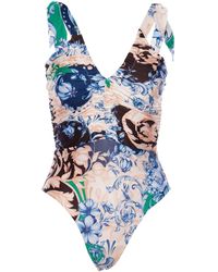Agua Bendita Kailan Sally One Piece Swimsuit in Pink | Lyst UK
