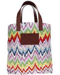 Missoni Chevron Multi Shopping Tote Bag - Multicolour