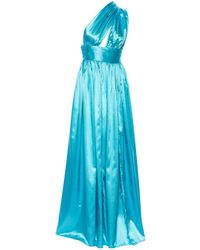 Bronx and Banco Hanna Asymmetric One-shoulder Gown in Pink | Lyst