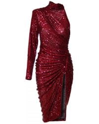 AGGI Evita Port Royale Dress - Red