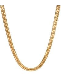Amadeus Anna Snake Chain Gold Necklace - Metallic