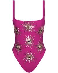 Oceanus Swimwear Callie Swimsuit Fuschia (two Strap) - Pink