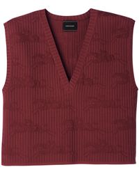 Longchamp - Ärmelloser Pullover - Lyst