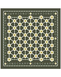 Longchamp - Zijden Sjaal 50 Madeliefjes - Lyst