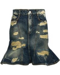 Marc Jacobs - 'The Rip And Repair Straight Jean' Skirt - Lyst
