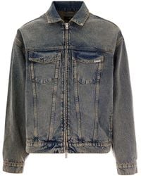 Represent - Denim Shirt Collar Jacket - Lyst