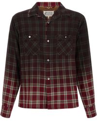 Maison Margiela Gradient Check Shirt in Green for Men | Lyst