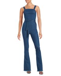 Guess Cotton-blend Overalls - Blue