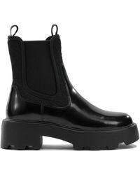 Tory Burch - Suede Polyester Ankle Boots - Lyst