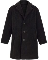 Herno - Mohair Wool Singlebreast Coat - Lyst