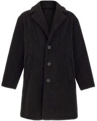 Herno - Mohair Wool Singlebreast Coat - Lyst