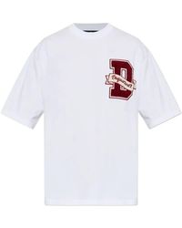 DSquared² - T-Shirt With Logo Patch - Lyst