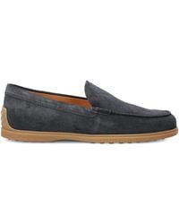 Tod's - Suede Leather Slipper Moccasin - Lyst