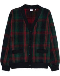 Aspesi - Check Wool Cardigan - Lyst