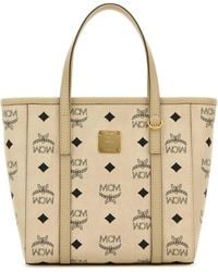 MCM - Printed Canvas Mini Tony Handbag - Lyst