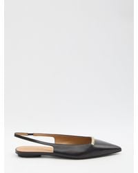 Tod's - Leather Slingback Ballerinas - Lyst