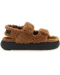 Moon Boot - Shearling Sandals - Lyst