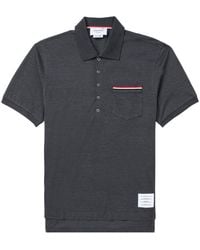 Thom Browne - Rwb Cotton Polo Shirt - Lyst