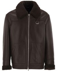 PT Torino - Shearling Aviator Jacket - Lyst