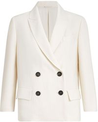 Brunello Cucinelli - Double-Breasted Jacket - Lyst
