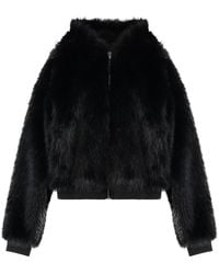 EZR - Vegan Fur Hooded Jacket - Lyst