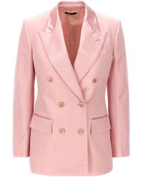 Tom Ford - Double-Breasted Duchesse Blazer With Tailored Structure - Lyst