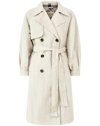 Barbour - "Layla" Trench Showerproof Jacket - Lyst