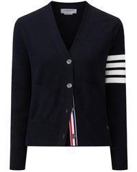 Thom Browne - 4Bar Wool Cardigan - Lyst