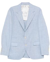 Brunello Cucinelli - Single-Breasted Blazer Jacket - Lyst