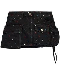 The Attico - Denim Skirt - Lyst
