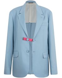 Fendi - Single-Breasted Wool Blazer - Lyst