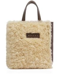 Marni - Museo Soft Mini Montone Shopper Bag - Lyst