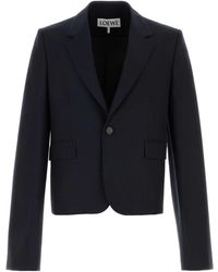 Loewe - Midnight Wool Blazer - Lyst