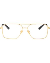 Bottega Veneta - Aviator Optical Bv1384 O 001 - Lyst